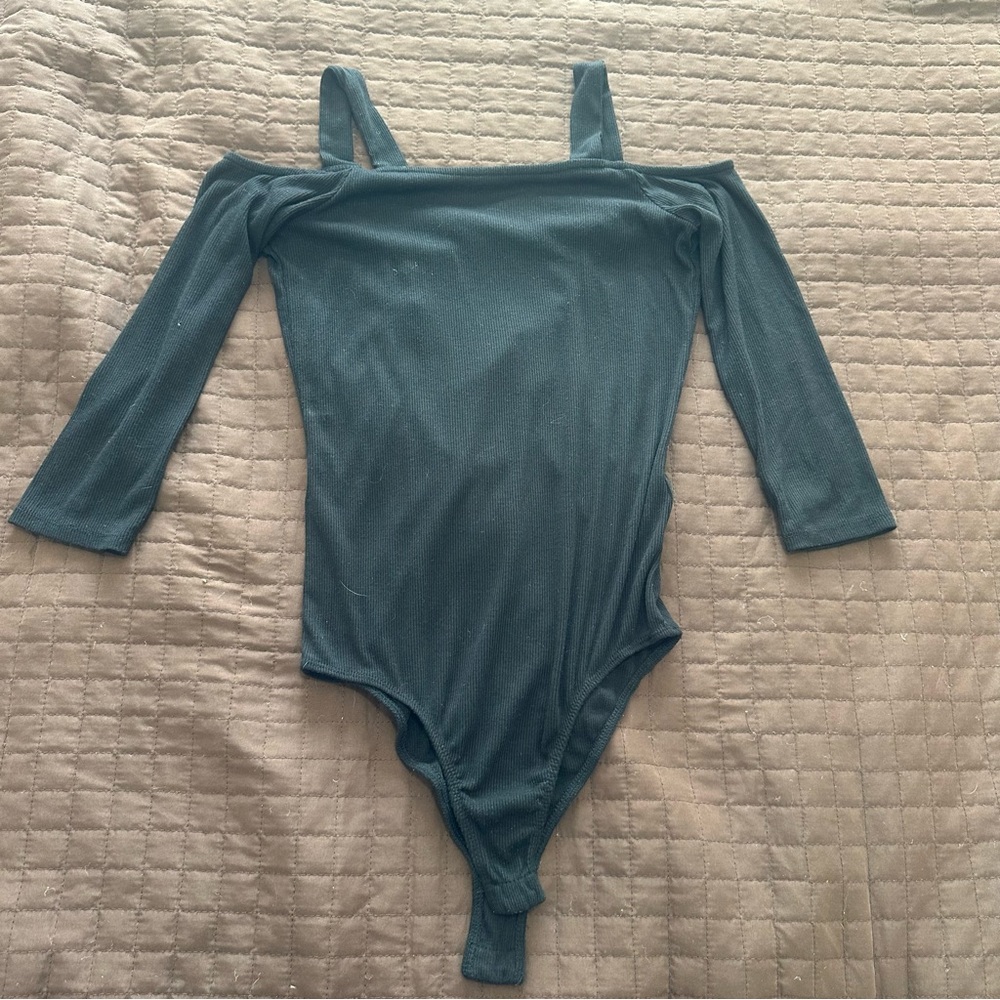 Forever 21 Off-Shoulder Black Bodysuit